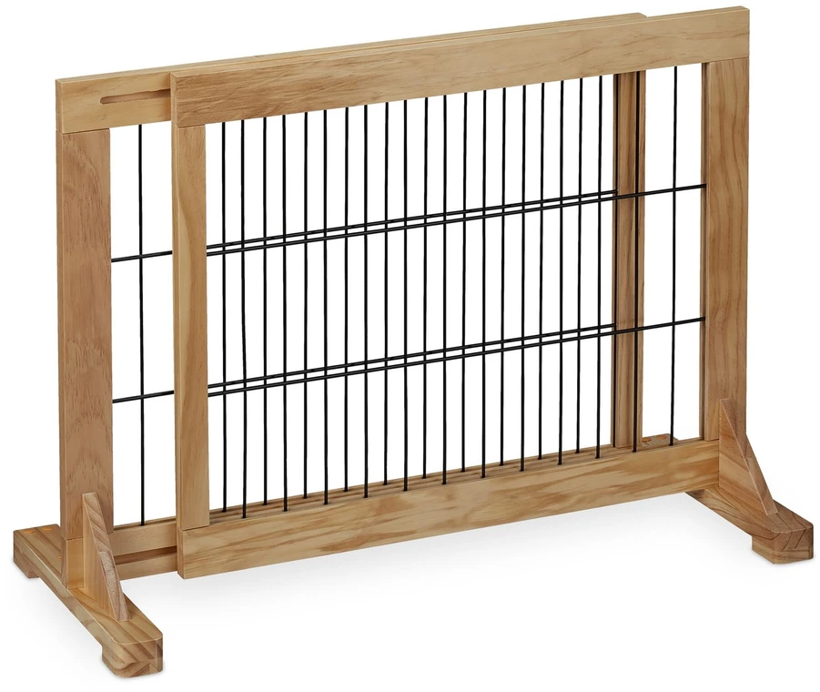 Relaxdays Natūraliai rudos spalvos saugos varteliai 56 cm