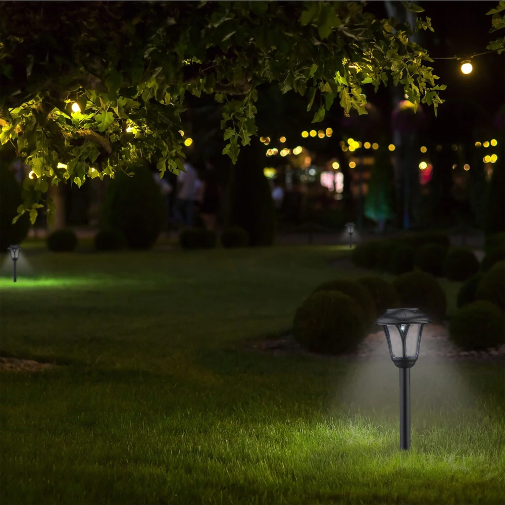 Relaxdays Saulės energija įkraunamų takelio šviestuvų rinkinys