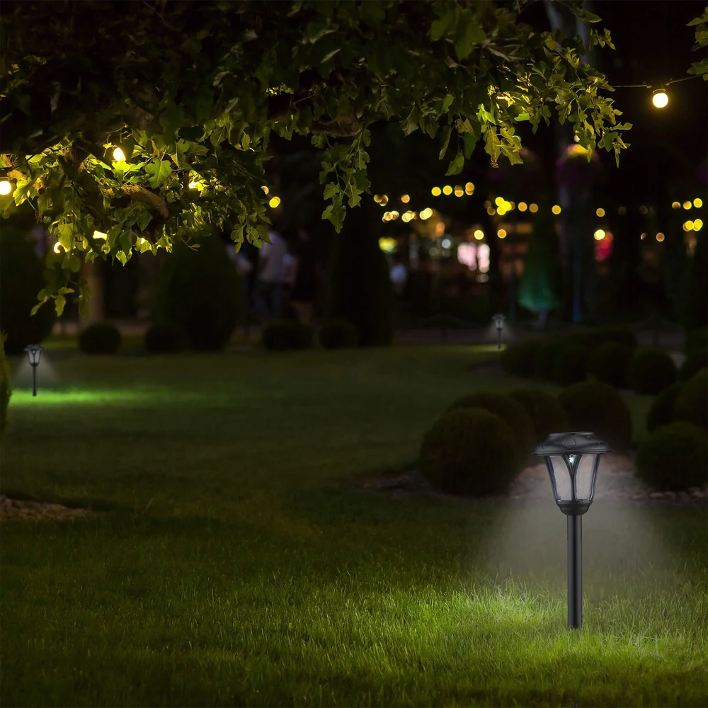 Relaxdays Saulės energija įkraunamų takelio šviestuvų rinkinys