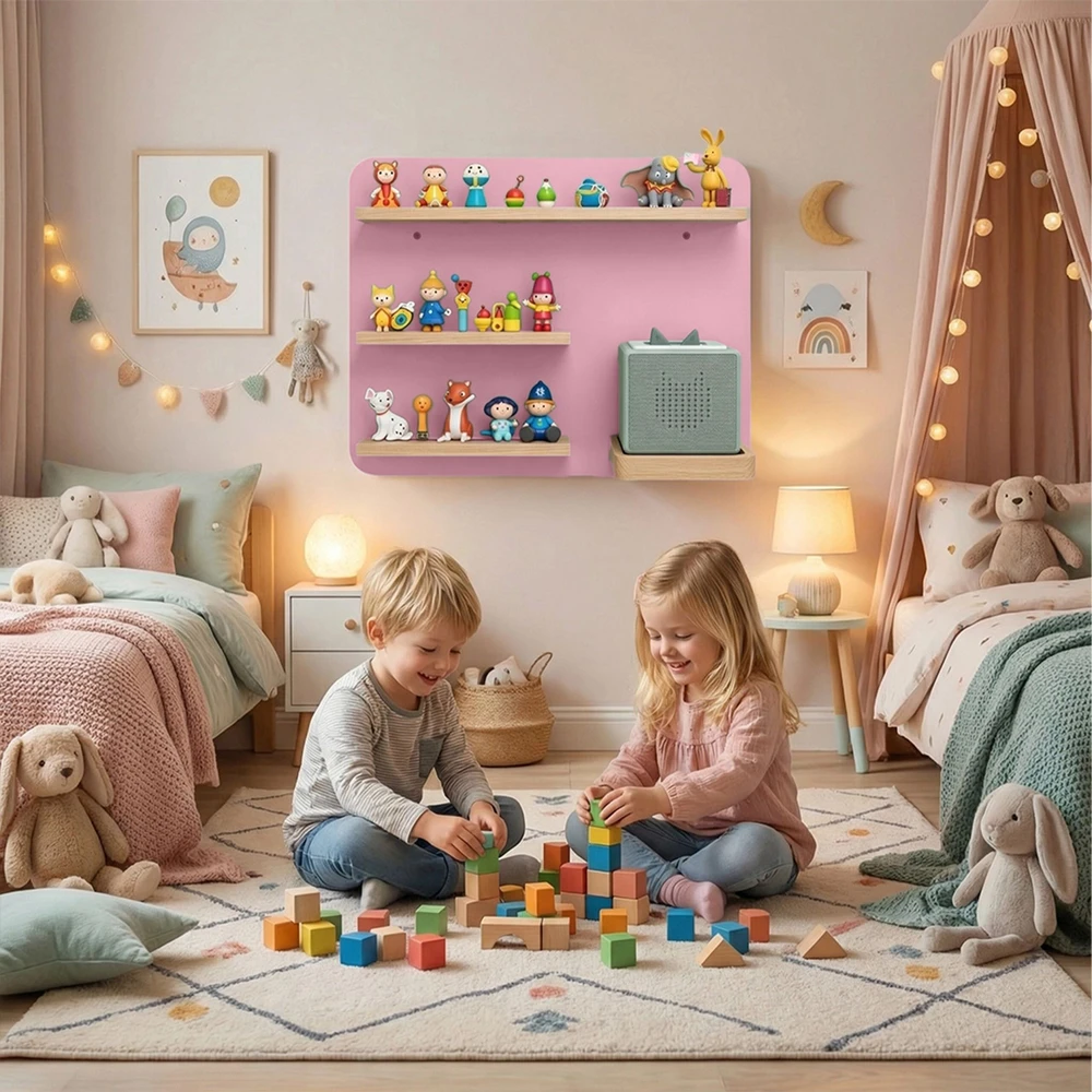 Relaxdays Sieninė lentyna Toniebox ir Tonies laikymui