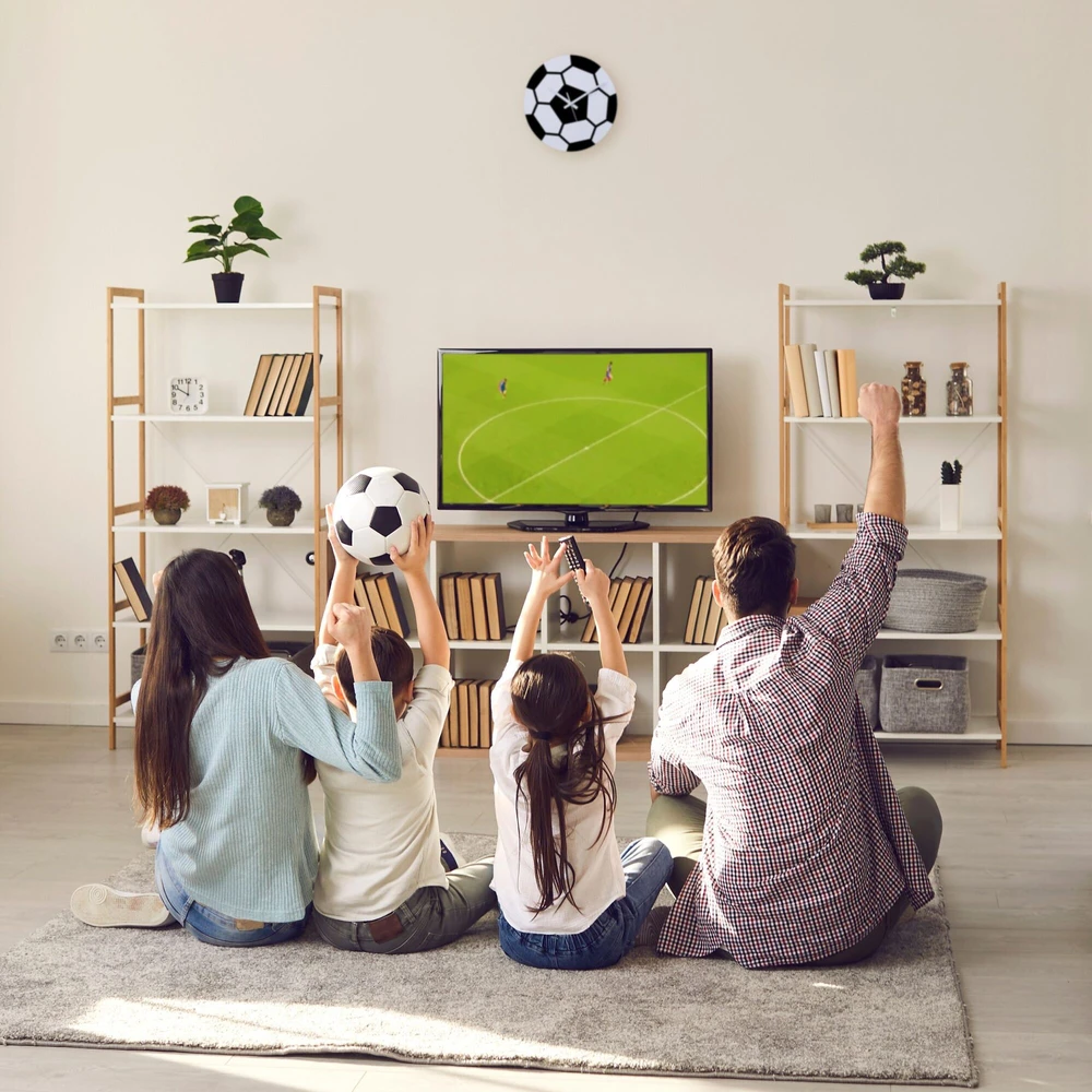 Relaxdays Sieninis laikrodis vaikams futbolo tema