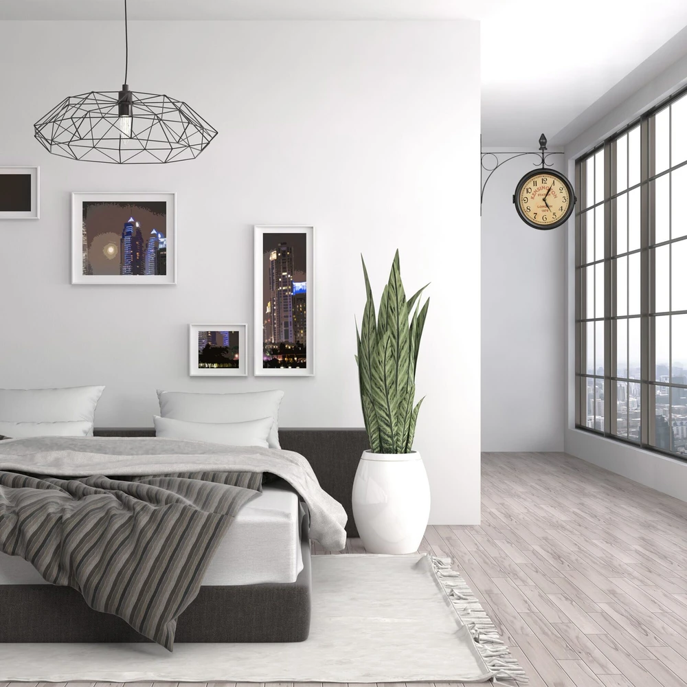 Relaxdays Londono stoties laikrodis juodos spalvos
