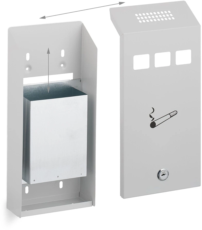 Relaxdays Baltas sieninis pelenų indas