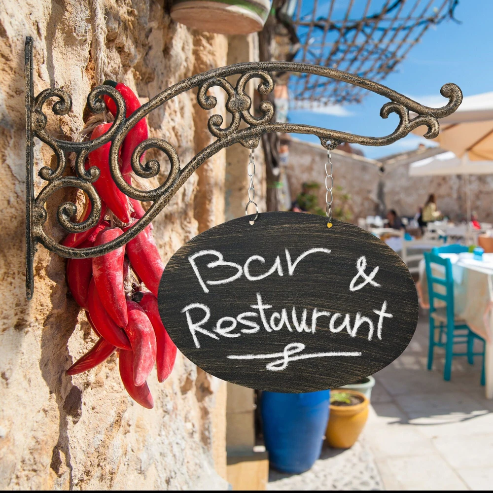 Relaxdays Ketaus pakabinama sieninė iškaba