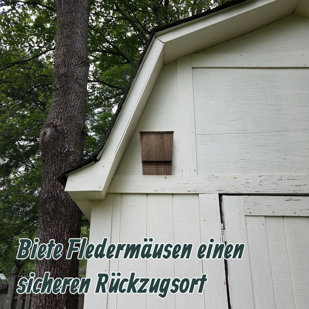 Relaxdays Ruda šikšnosparnių dėžutė, rinkinys 4 vnt.