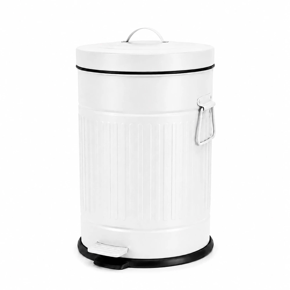 Relaxdays Šiukšliadėžė su pedalu, retro stiliaus, 20 l