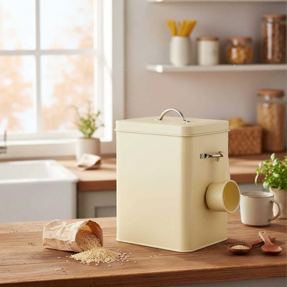 Relaxdays Metalinis skalbiklio konteineris, 6 l