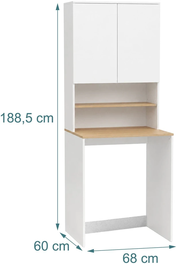 Relaxdays Spintelė skalbimo mašinai, 2 durelės