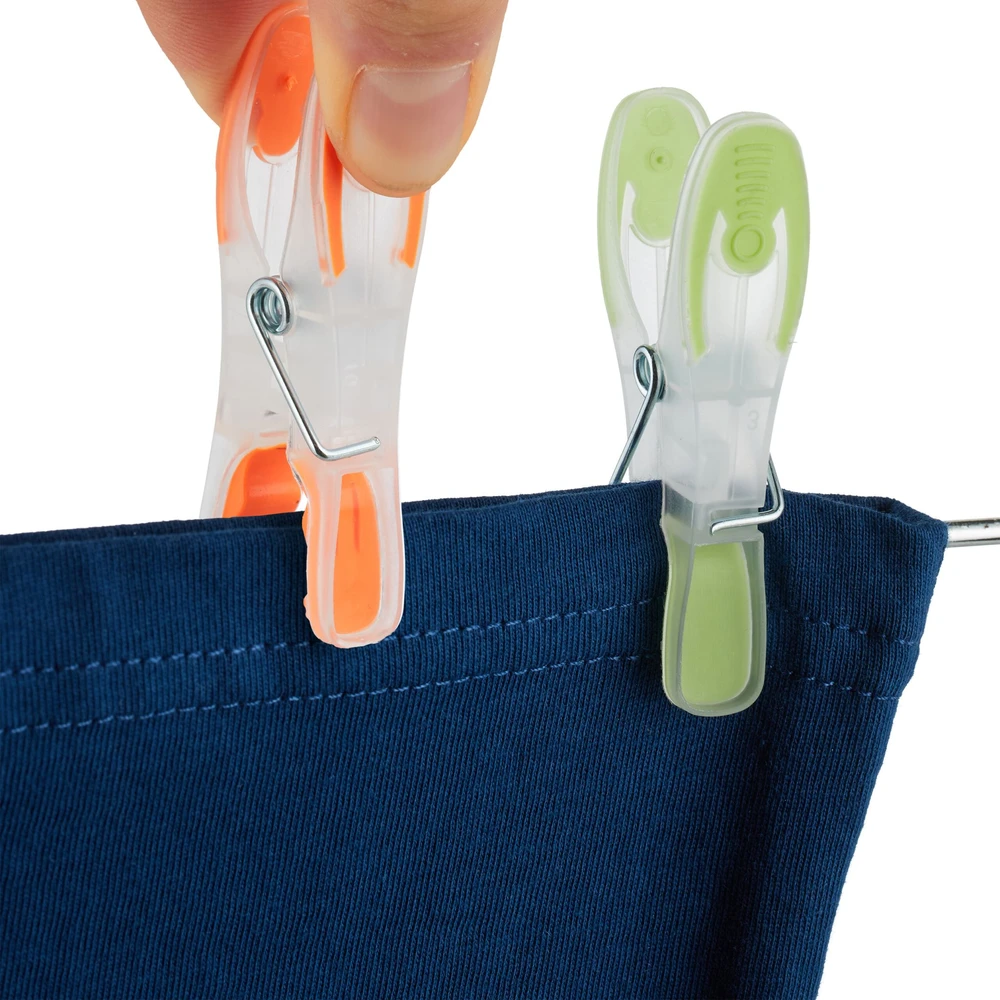 Relaxdays Skalbinių segtukai „Soft-Grip“, 75 vnt.