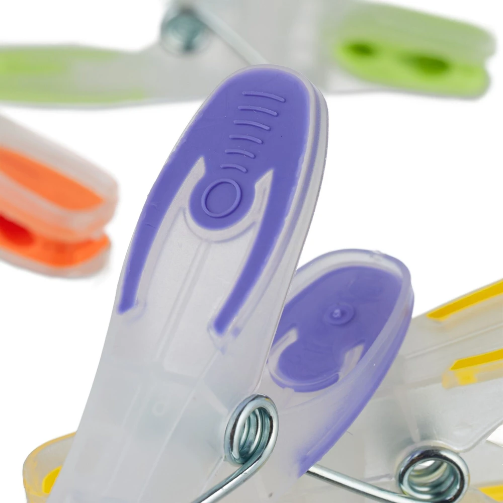 Relaxdays Skalbinių segtukai „Soft-Grip“, 75 vnt.