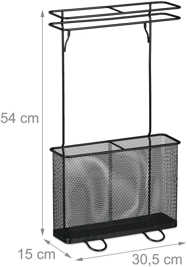 Relaxdays Dvigubas metalinis skėčių stovas