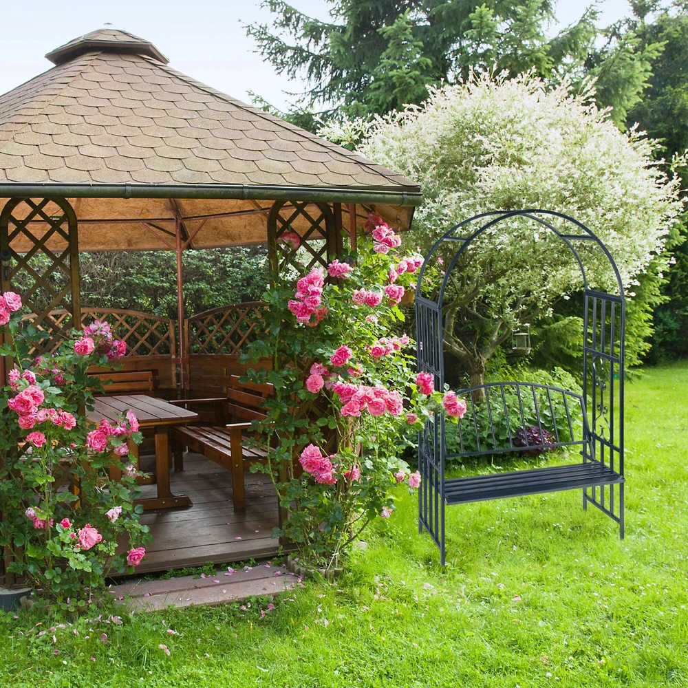 Relaxdays Arkinė pavėsinė su suoliuku