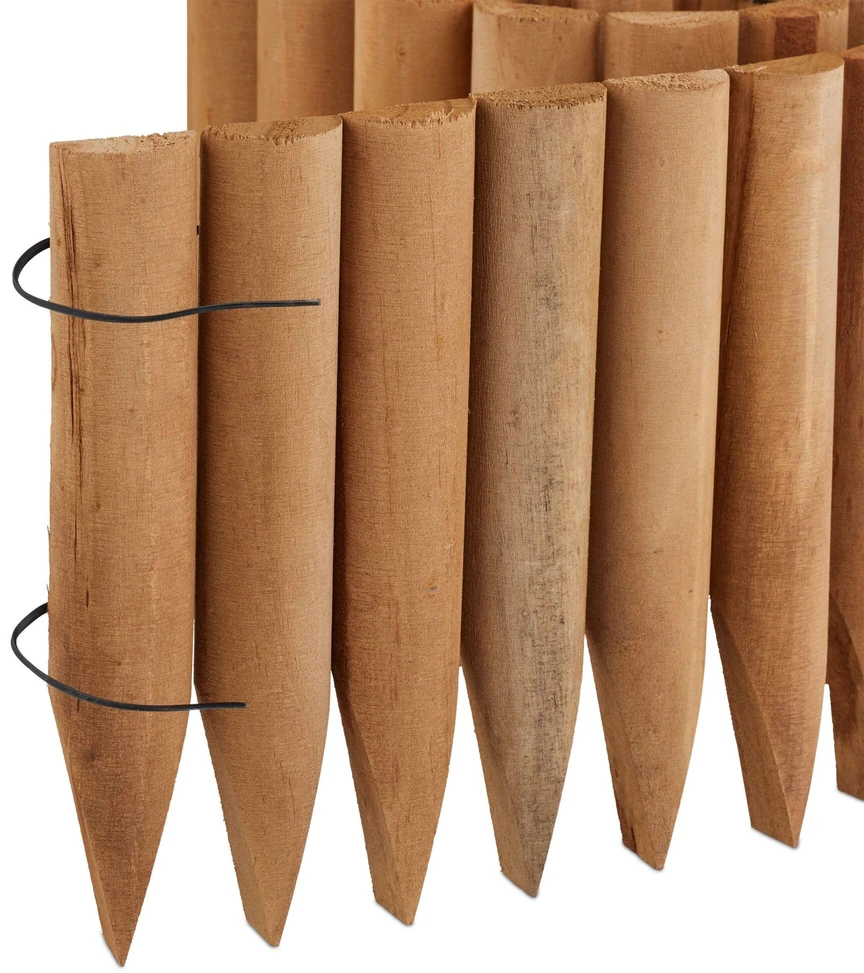 Relaxdays Medinis sodo apvadas 20 cm aukščio