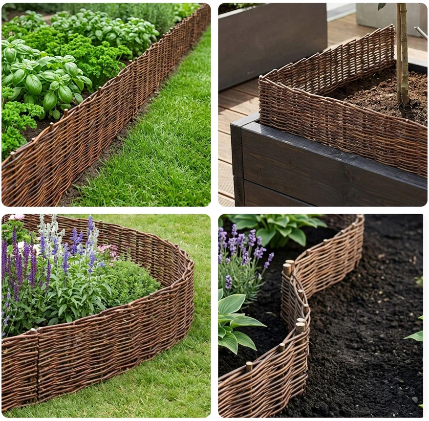 Relaxdays Gluosnių bortelis