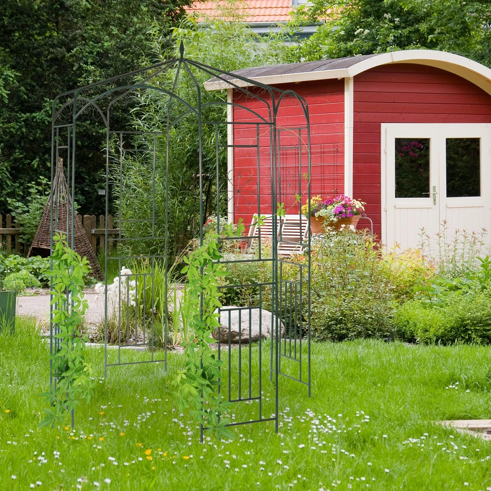 Relaxdays Metalinė rožių pavėsinė
