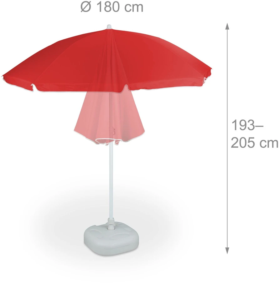 Relaxdays 180 cm sodo skėtis