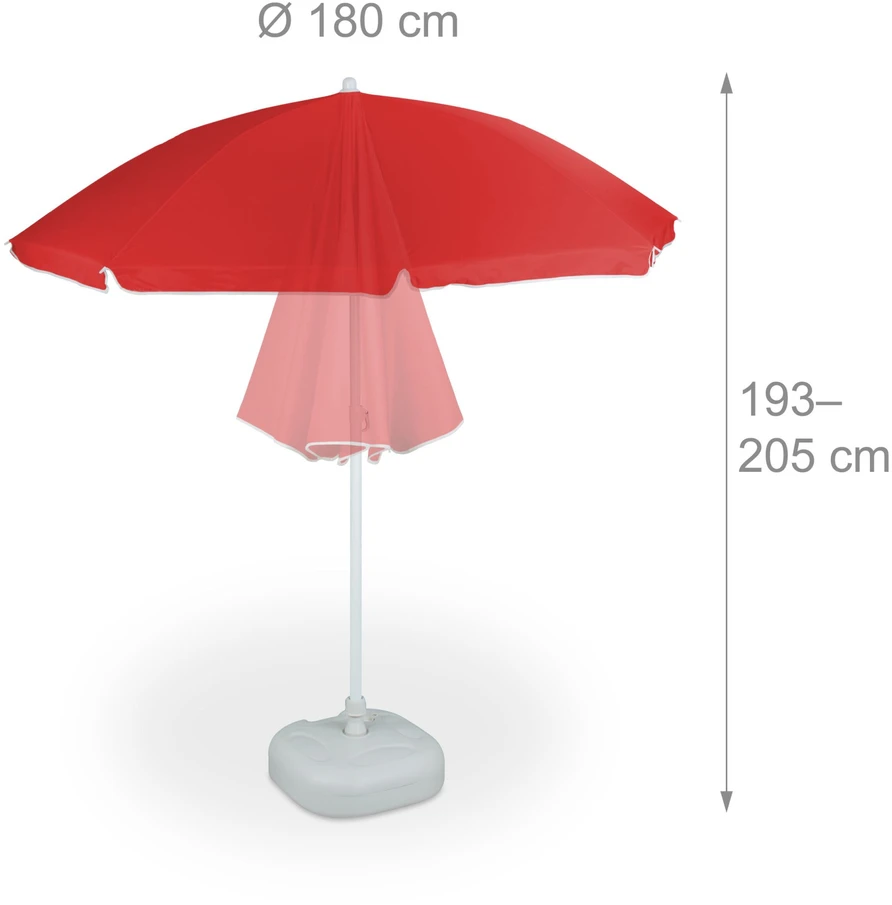Relaxdays 180 cm sodo skėtis