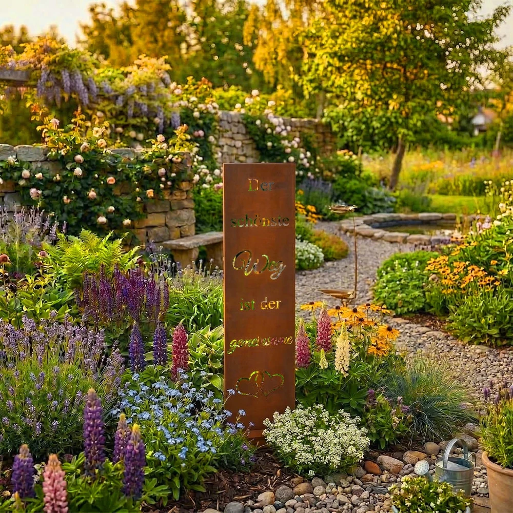 Relaxdays Sodo ženklas iš Corten plieno