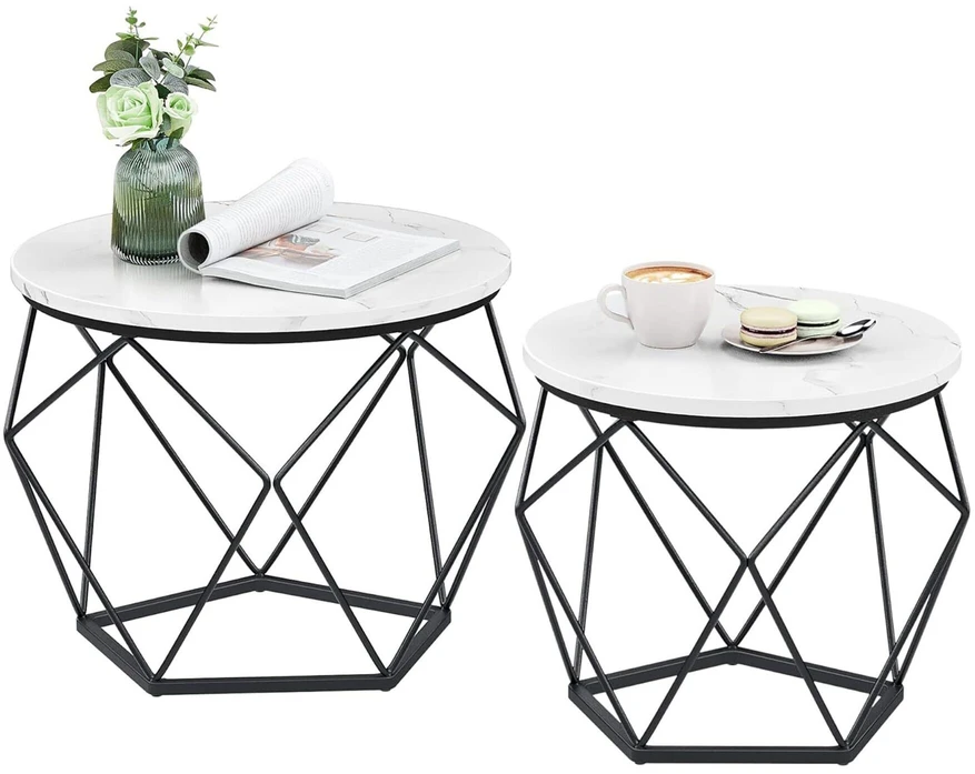 Relaxdays Šoninių staliukų rinkinys, 2 vnt.