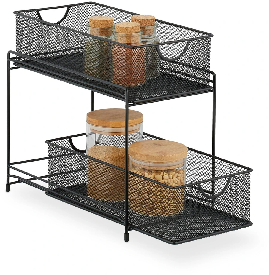 Relaxdays Spintelės organizatorius, metalas, 32x19x35.5 cm