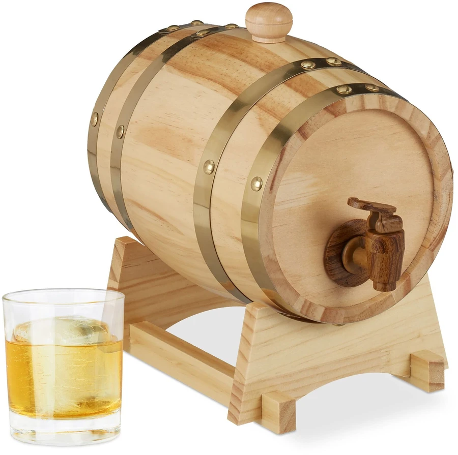 Relaxdays Medinė statinė 1,25 L