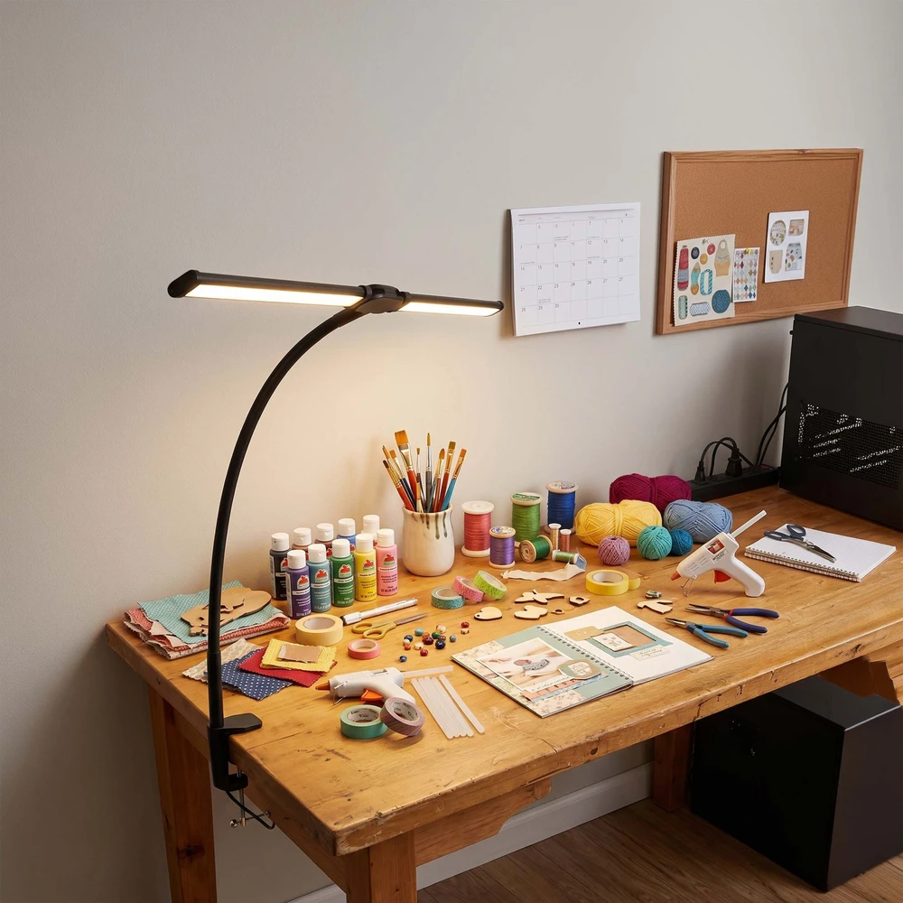 Relaxdays Prispaudžiama LED stalinė lempa, 61cm