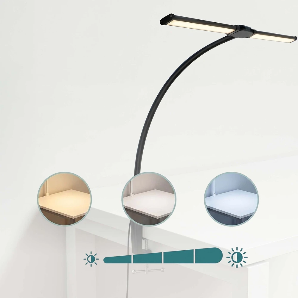 Relaxdays Prispaudžiama LED stalinė lempa, 61cm