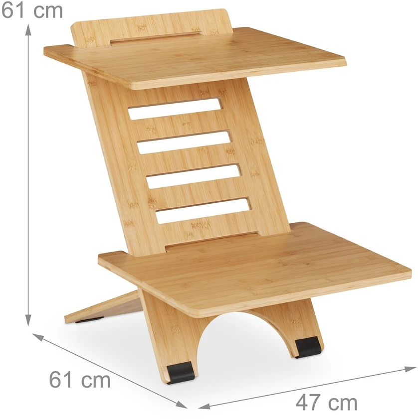 Relaxdays Pastatomas stalo priedas darbui stovint