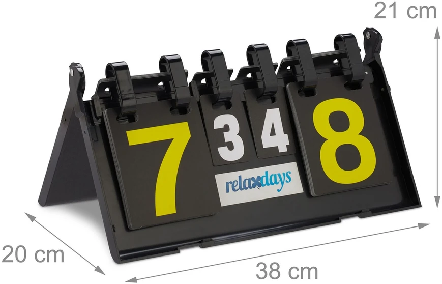 Relaxdays Pastatomas stalo teniso taškų skaičiuotuvas