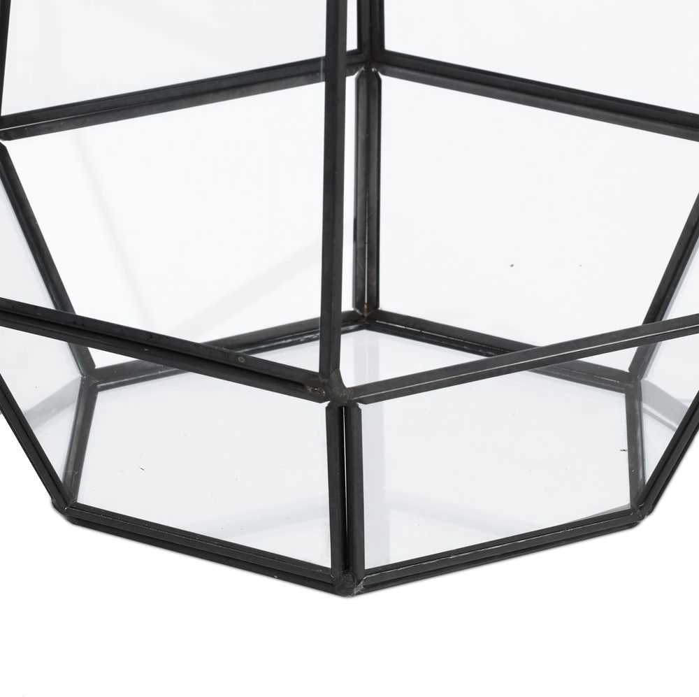 Relaxdays Geometrinis stiklinis terariumas 25 cm
