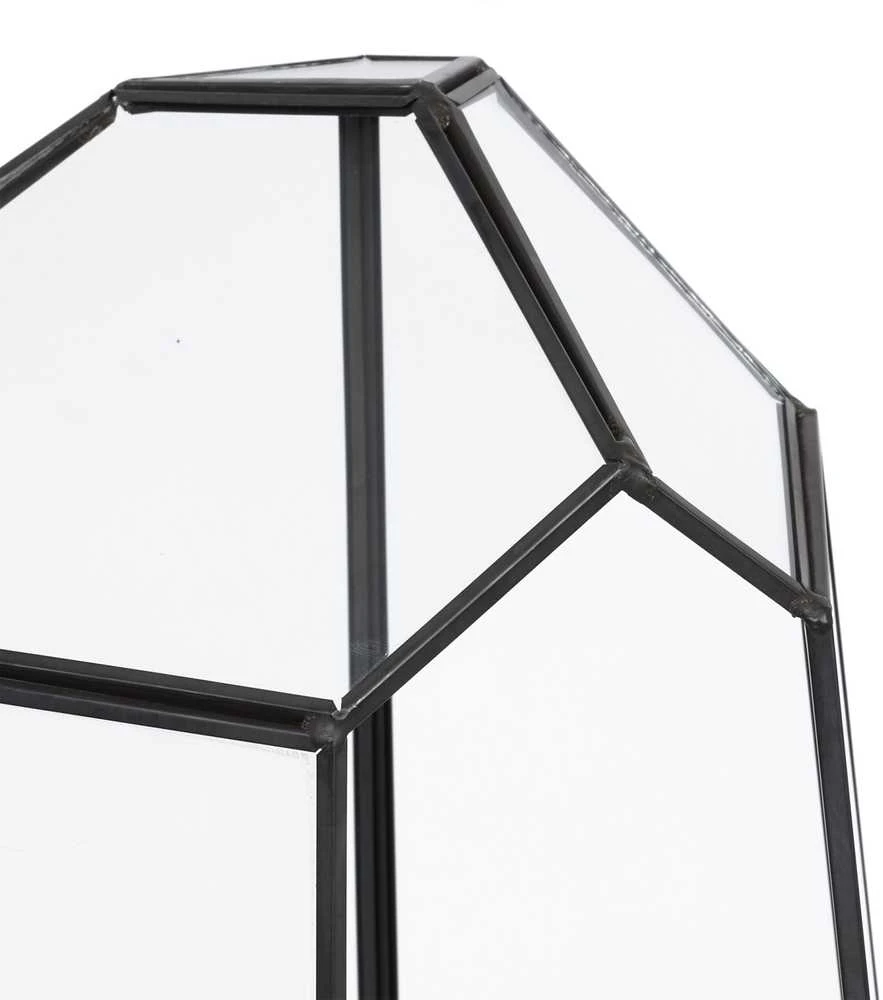 Relaxdays Geometrinis stiklinis terariumas 25 cm