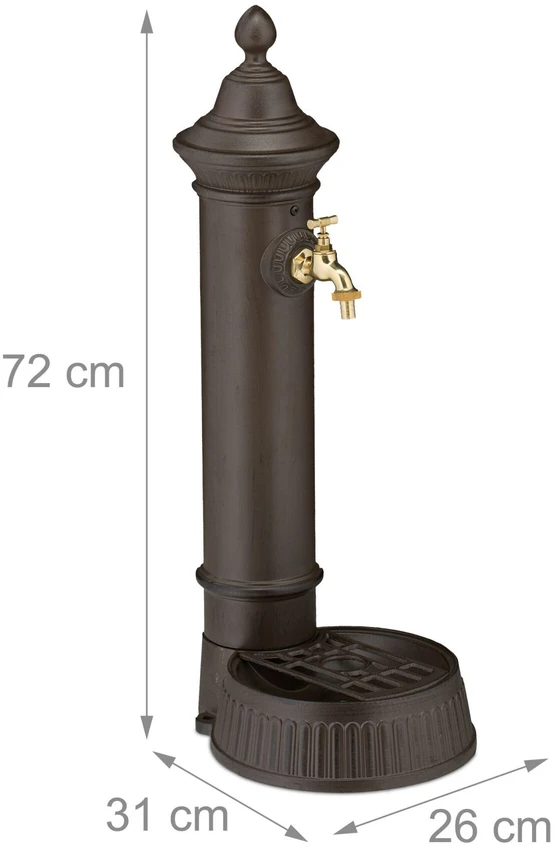 Relaxdays Pastatomas vandens fontanas 72 cm