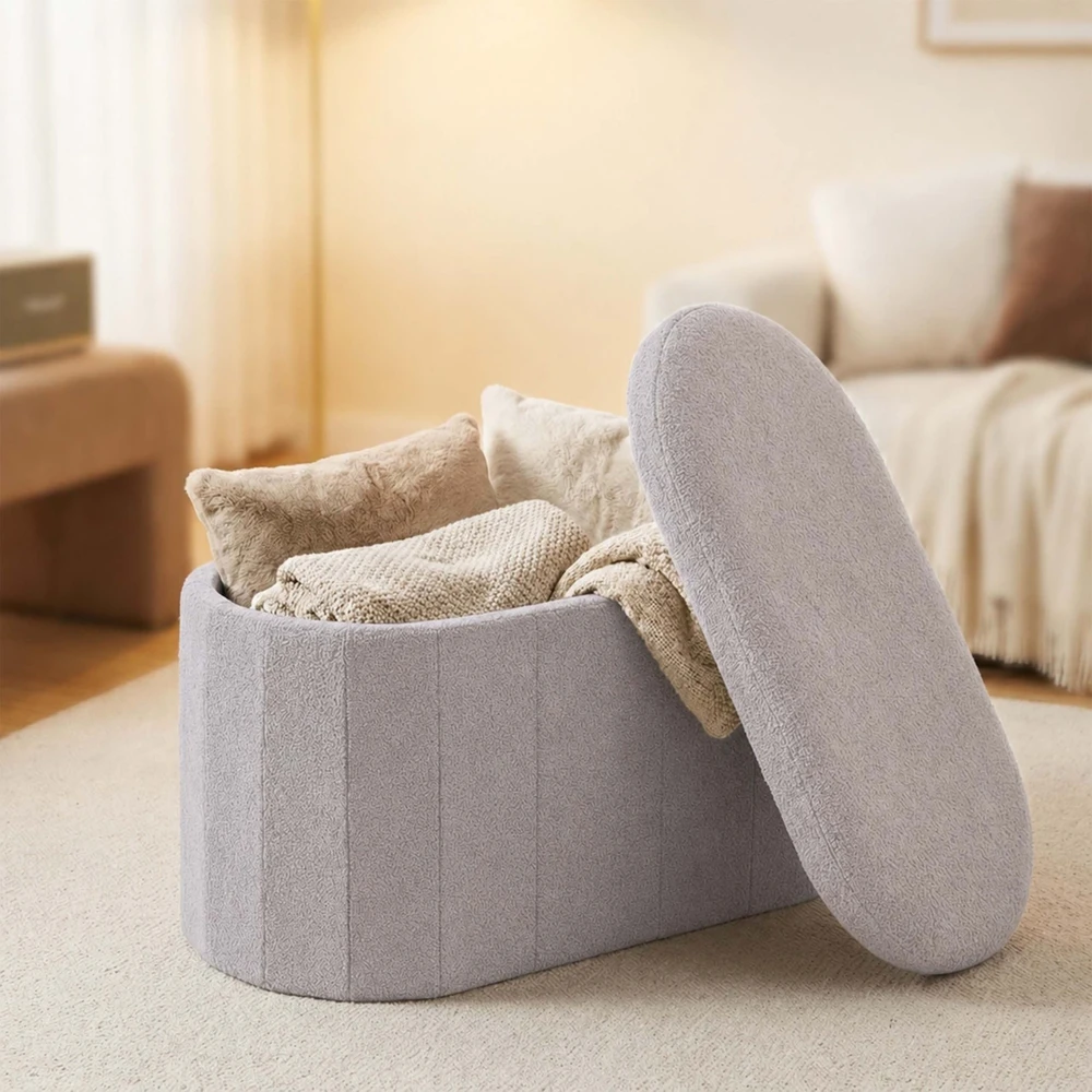 Relaxdays Su audiniu Teddy apmušta suoliukas