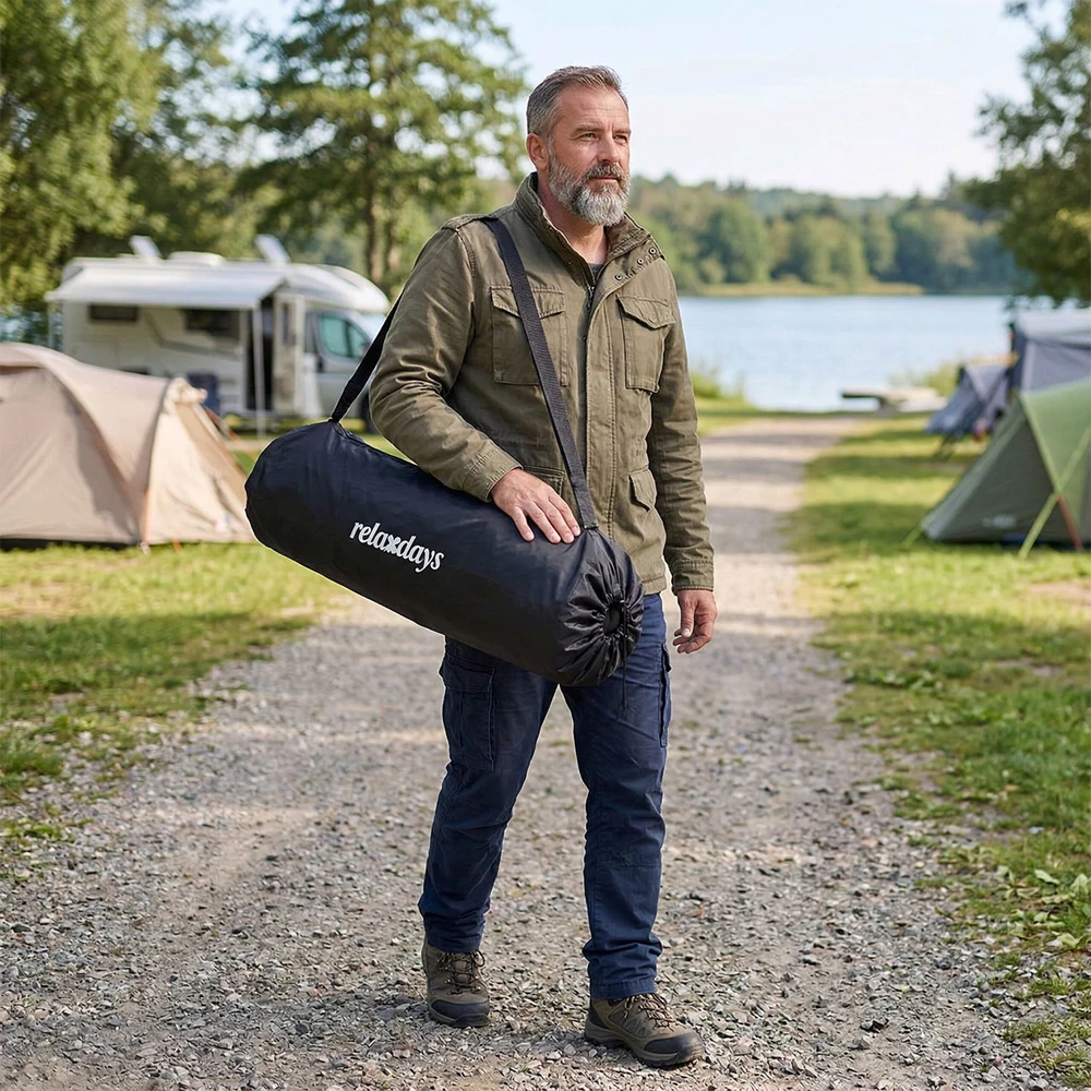 Relaxdays Sulankstoma 2 asmenų stovyklavimo kėdė