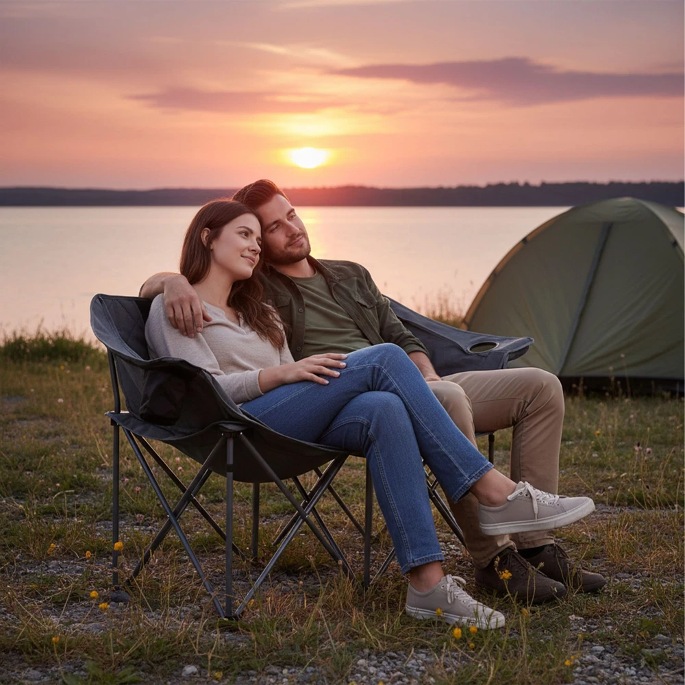 Relaxdays 2 vietų stovyklavimo kėdė