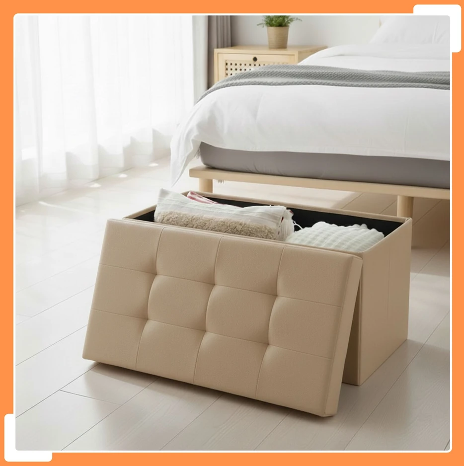 Relaxdays Sulankstoma suoliukas, 38x76x38 cm