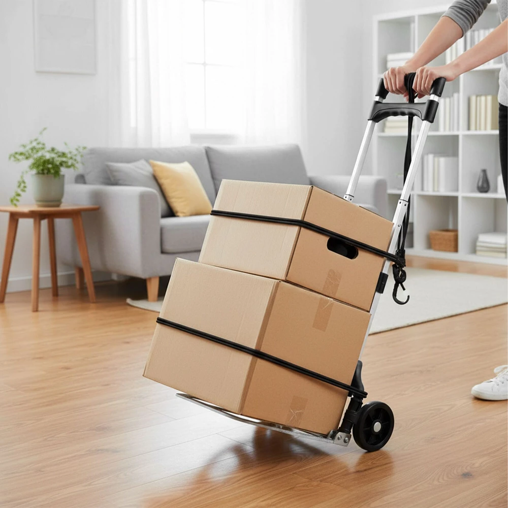Relaxdays Sulankstomas krovinių vežimėlis iki 70 kg