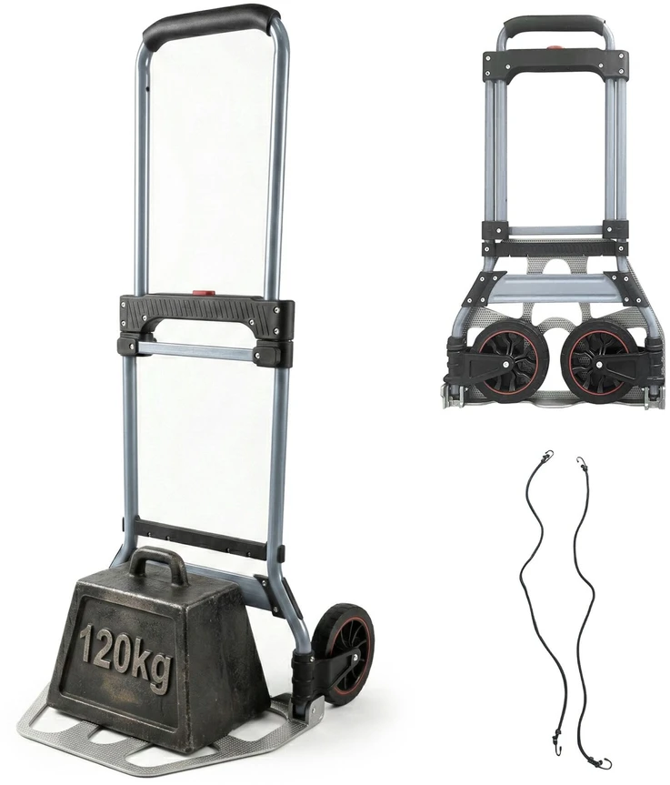 Relaxdays Sulankstomas krovininis vežimėlis 120 kg