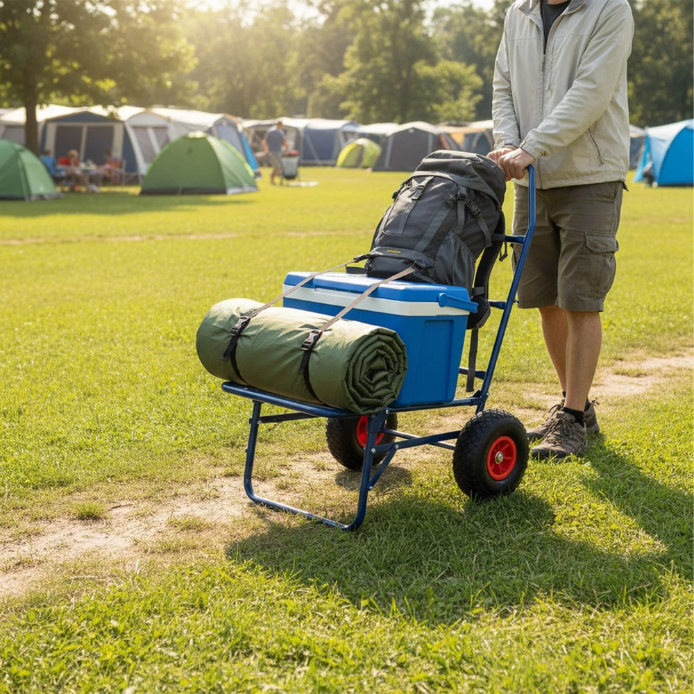Relaxdays Sulankstomas transportavimo vežimėlis, 80 kg