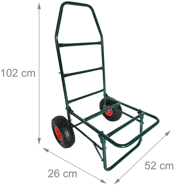 Relaxdays Sulankstomas transportavimo vežimėlis, 80 kg