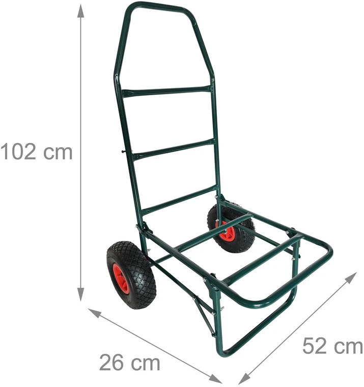 Relaxdays Sulankstomas transportavimo vežimėlis, 80 kg