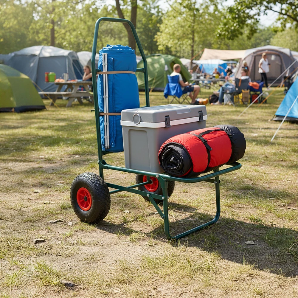 Relaxdays Sulankstomas transportavimo vežimėlis, 80 kg