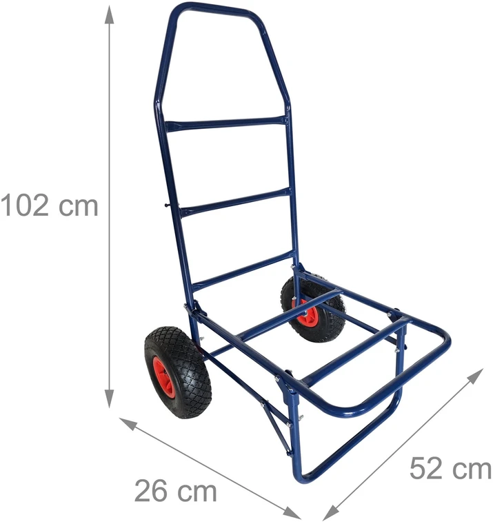Relaxdays Sulankstomas transportavimo vežimėlis, 80 kg