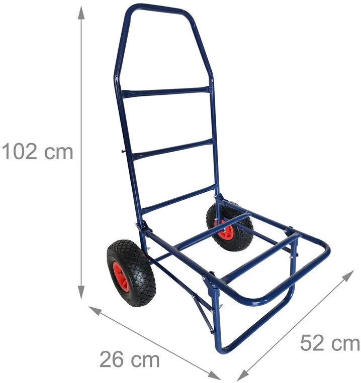 Relaxdays Sulankstomas transportavimo vežimėlis, 80 kg