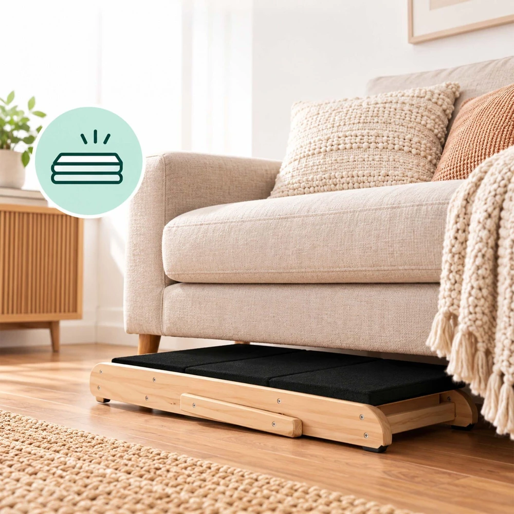Relaxdays Sulankstomi šunų laipteliai 2 viename, laiptai ir rampa, lovai ir sofai