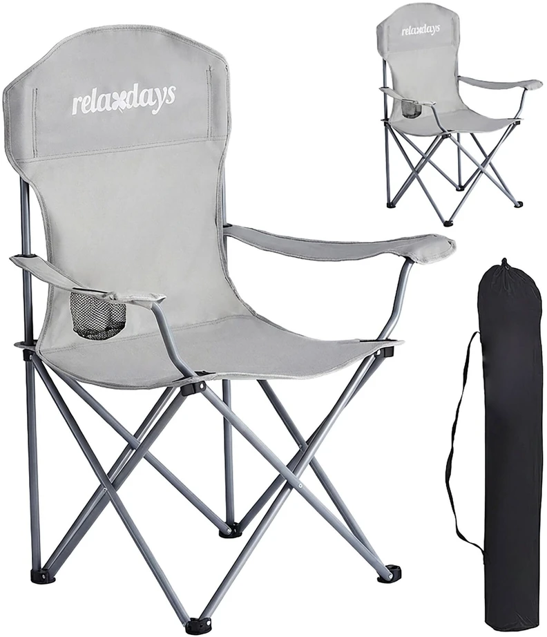 Relaxdays Sulankstoma kempingo kėdė, 2 vnt. rinkinys