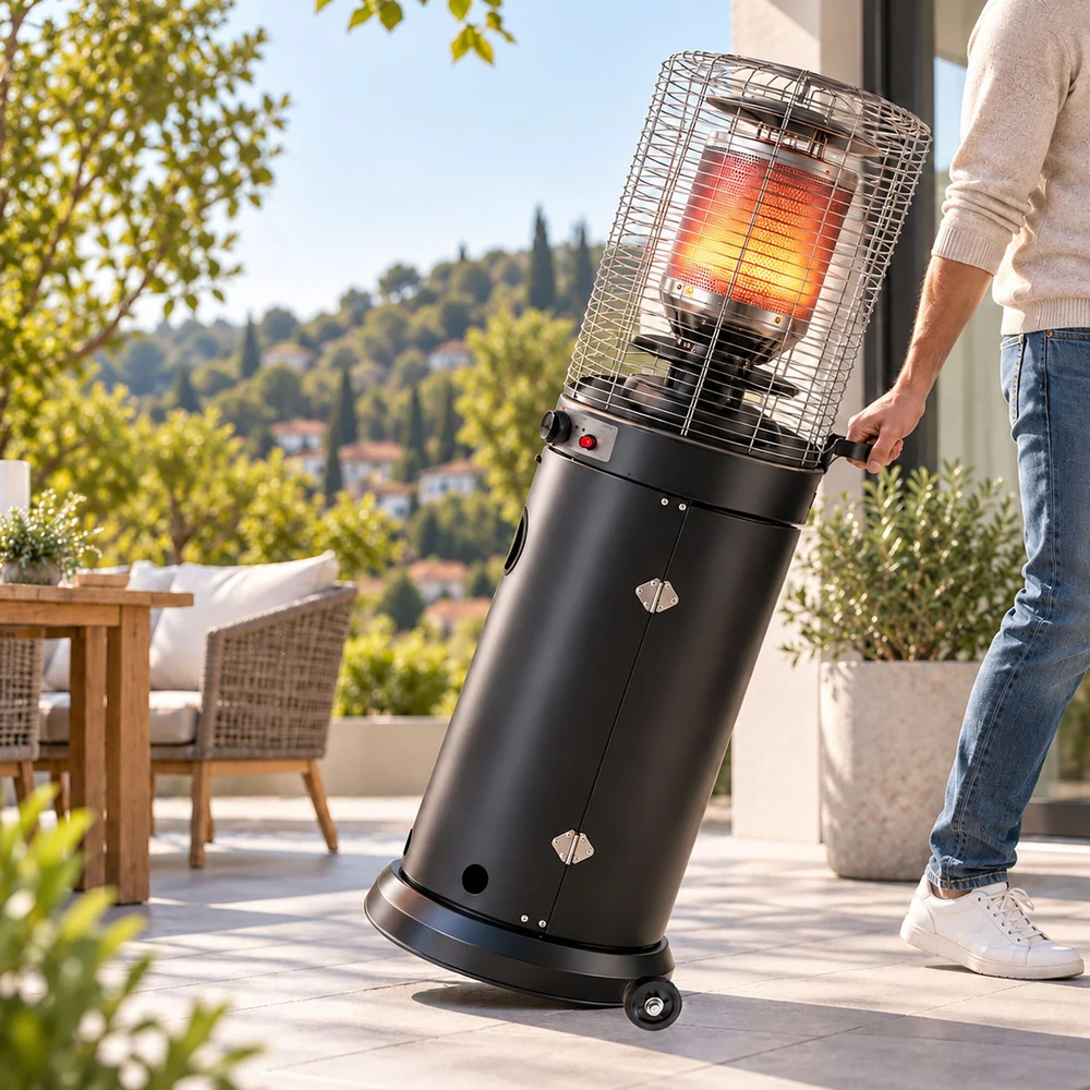 Relaxdays Lauko dujinis terasos šildytuvas
