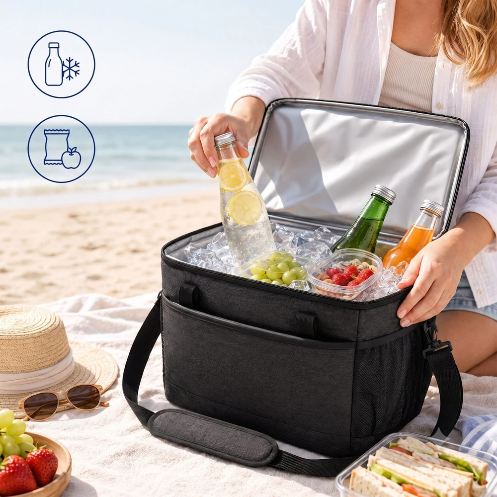 Relaxdays Termokrepšys su rankenomis, vandeniui atsparus