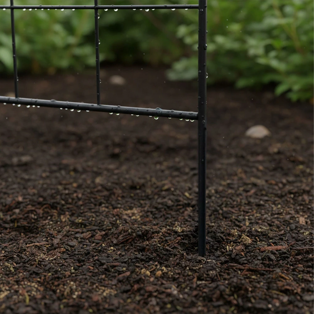 Relaxdays Trellis komplektas 193x58x1 cm Juodas plienas