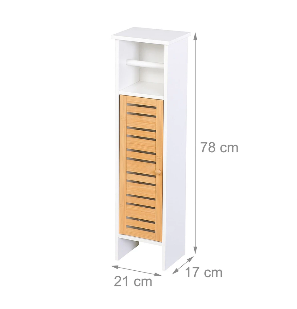 Relaxdays Pastatomas tualetinio popieriaus laikiklis, 3 lentynos